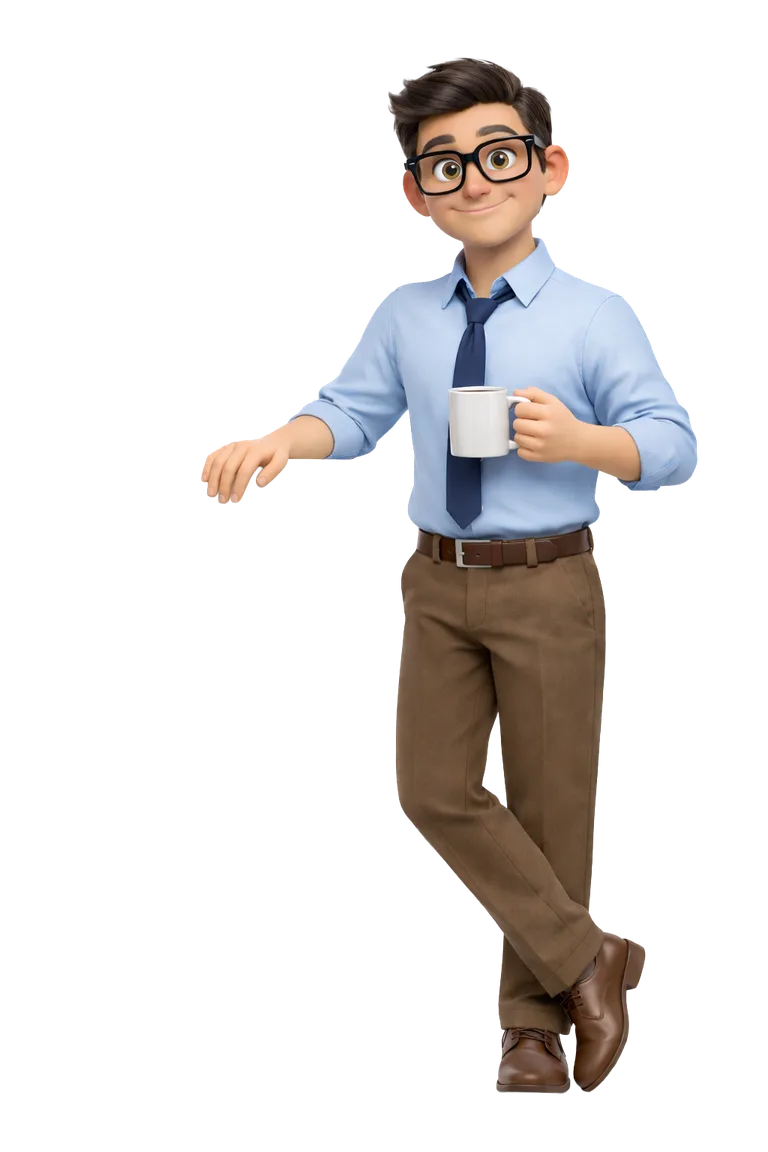 Zelfverzekerde professional met georganiseerde documentworkflow